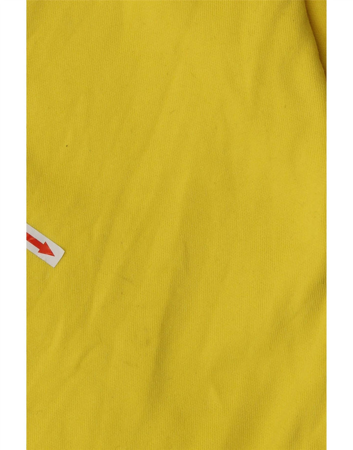 Felpa con cappuccio da uomo Champion in cotone giallo medio