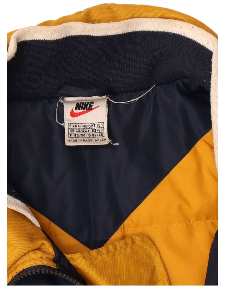 Giacca antipioggia da uomo Nike UK 40 grande nylon blu navy