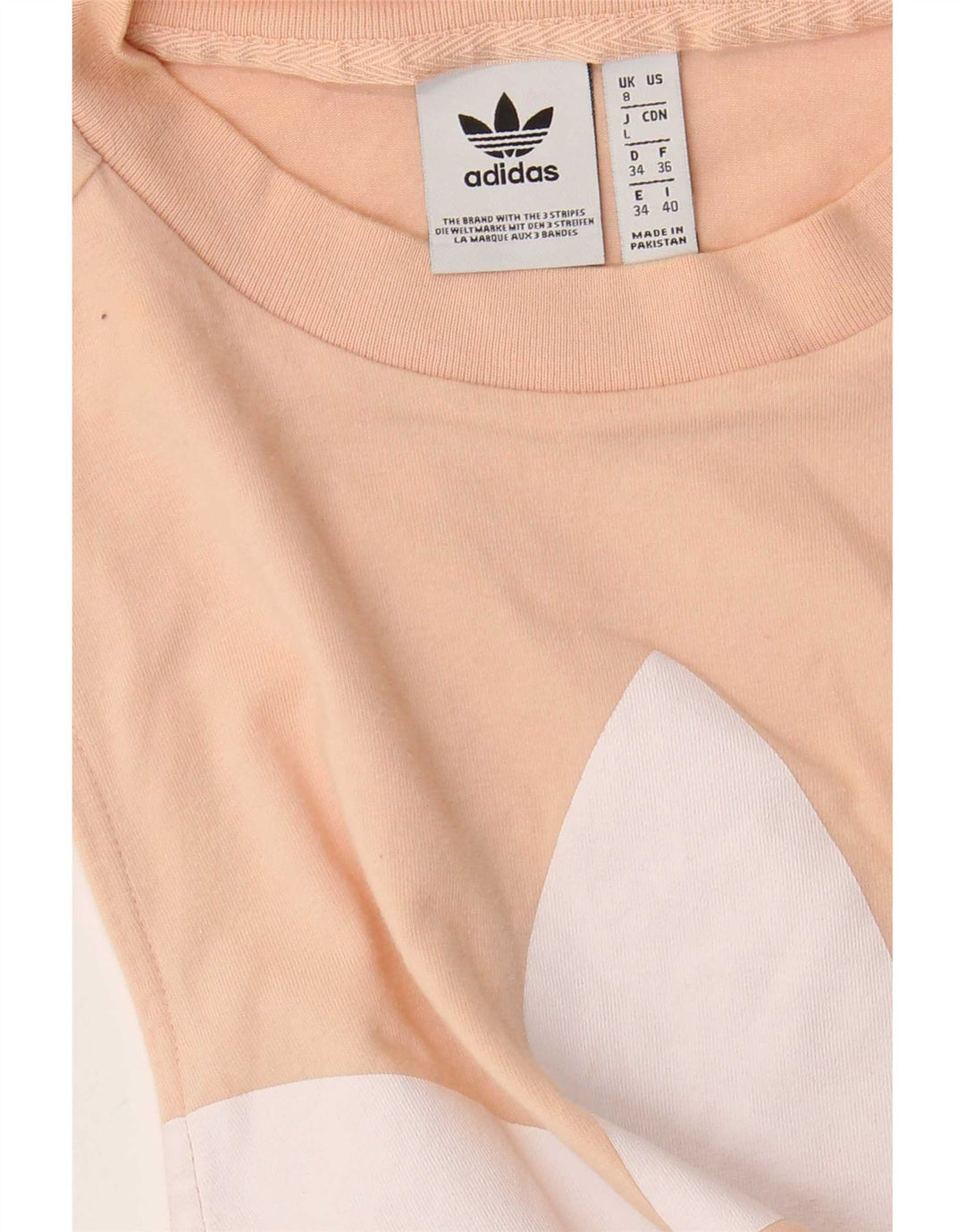 Canottiera grafica da donna Adidas UK 8 Small Beige