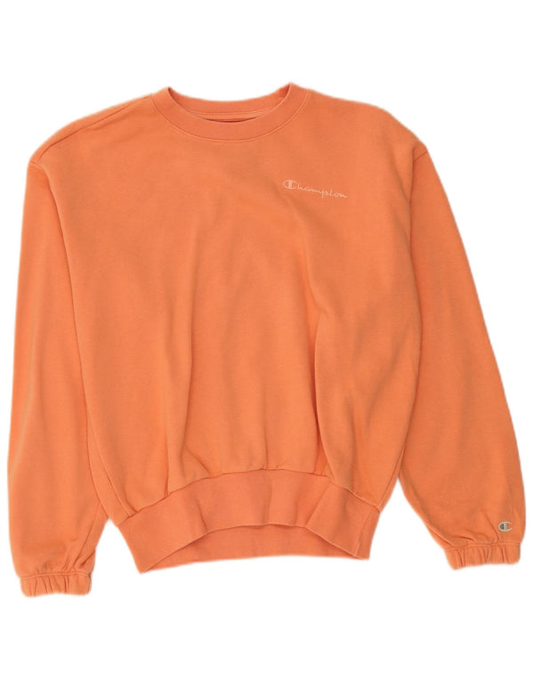Felpa oversize da donna Champion UK 10 Small Orange Cotton
