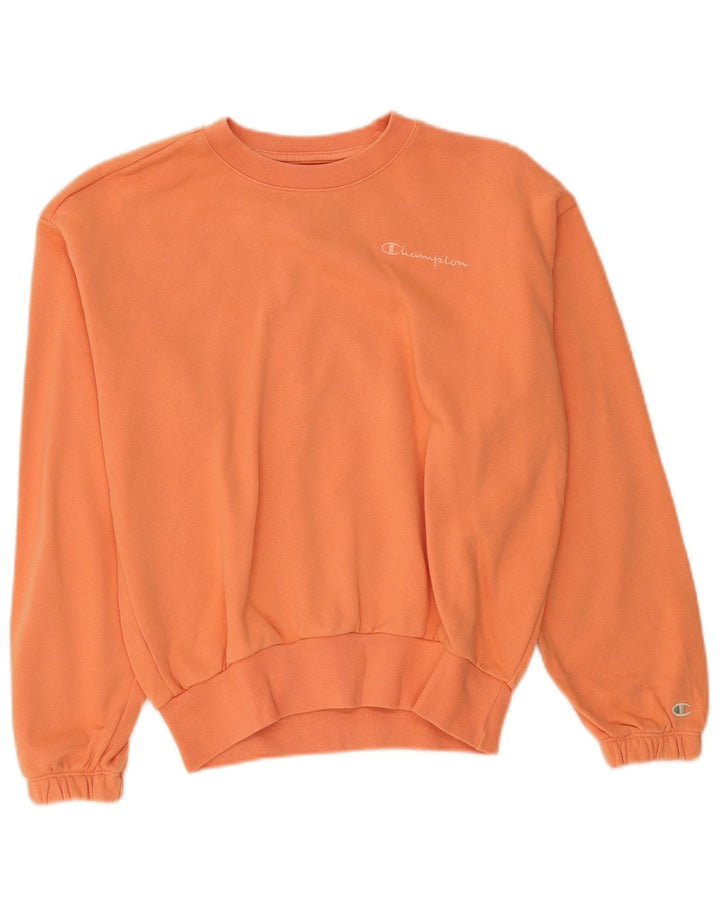 Felpa oversize da donna Champion UK 10 Small Orange Cotton