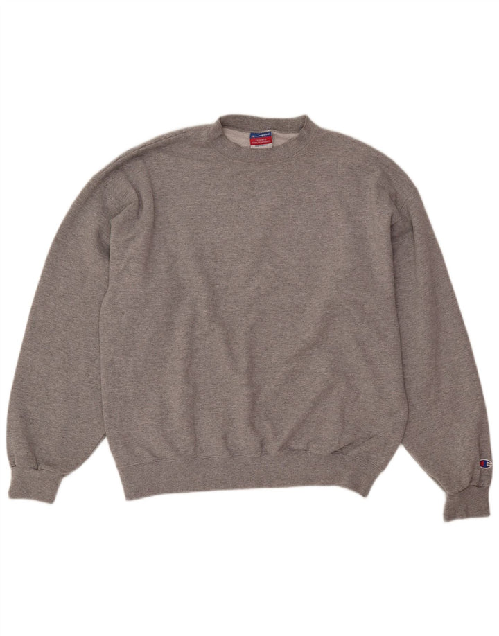 Felpa da uomo Champion Maglione grande grigio screziato