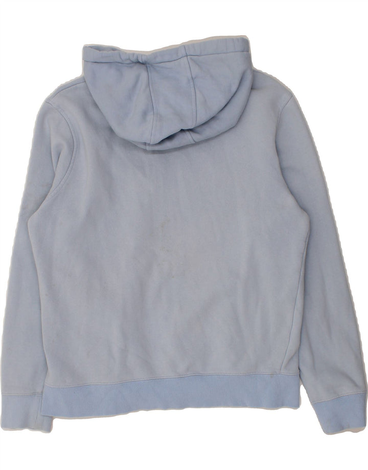 FILA Mens Graphic Hoodie Jumper Small Blue Cotton Vintage Fila and Second-Hand Fila from Messina Hembry 