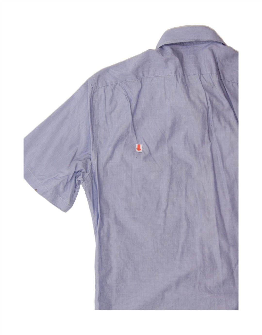 J. CREW Mens Ludlow Short Sleeve Shirt Medium Blue Cotton Vintage J. Crew and Second-Hand J. Crew from Messina Hembry 
