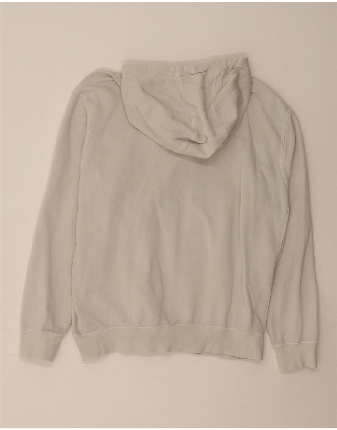 Felpa con cappuccio da uomo Nike Large in cotone bianco sporco