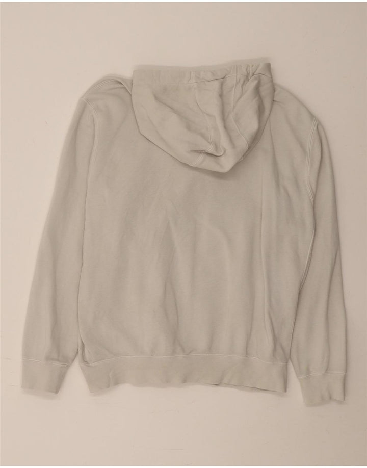 Felpa con cappuccio da uomo Nike Large in cotone bianco sporco
