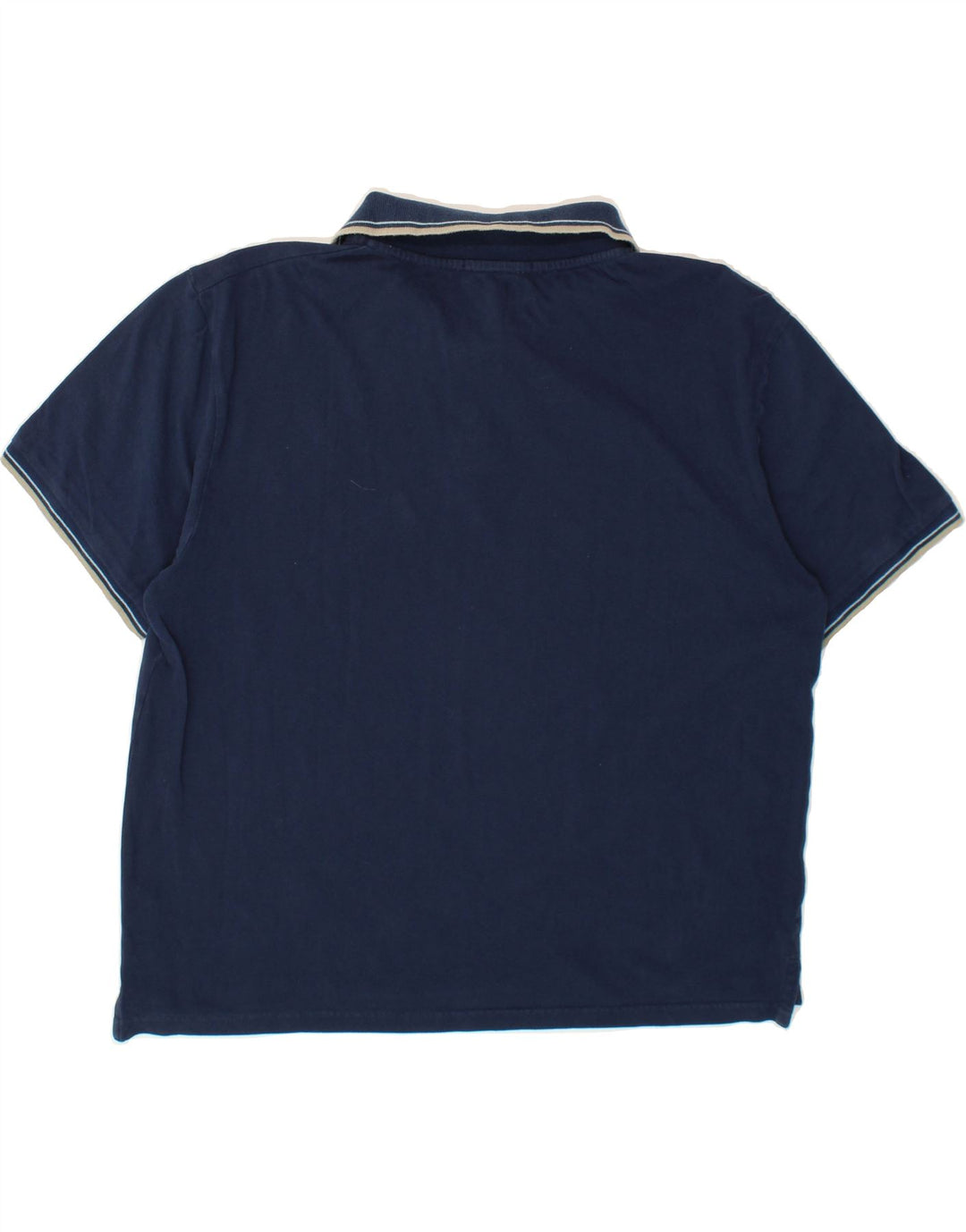 TRUSSARDI Mens Polo Shirt 2XL Navy Blue Cotton Vintage Trussardi and Second-Hand Trussardi from Messina Hembry 