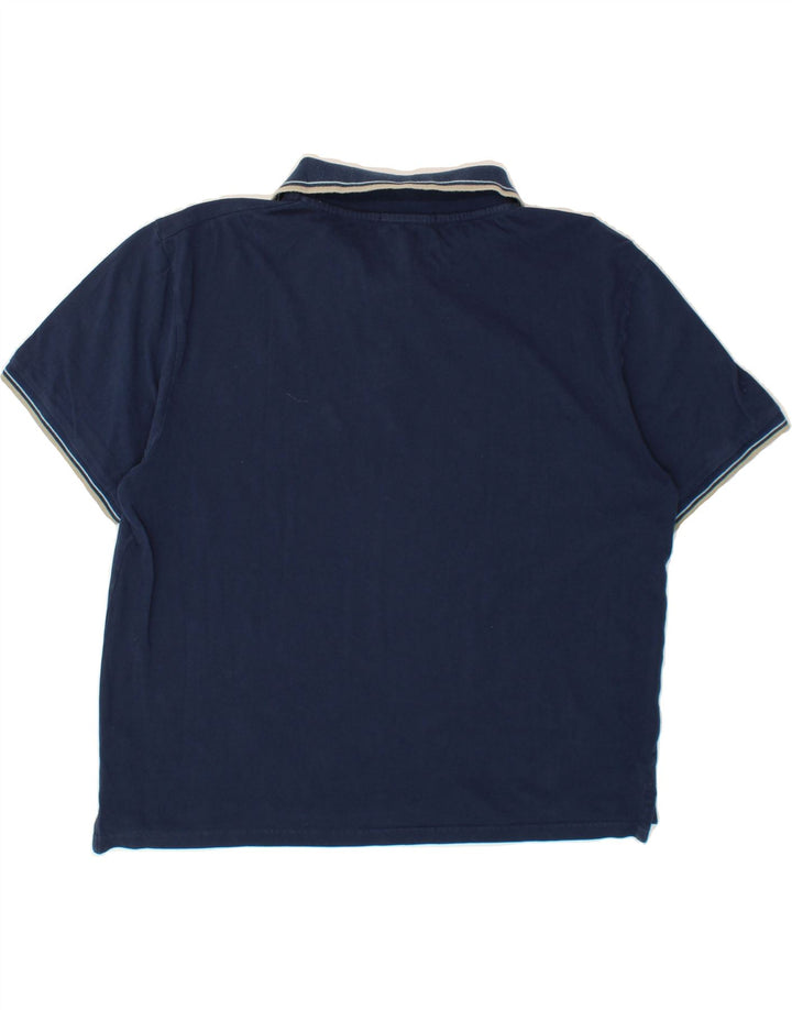 TRUSSARDI Mens Polo Shirt 2XL Navy Blue Cotton Vintage Trussardi and Second-Hand Trussardi from Messina Hembry 