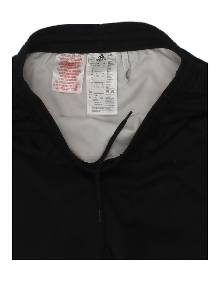ADIDAS Boys Climalite Graphic Sport Shorts 9-10 Years Black Polyester Vintage Adidas and Second-Hand Adidas from Messina Hembry 