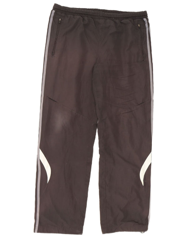 Pantaloni da tuta da uomo Adidas Medium Black Colourblock in poliestere
