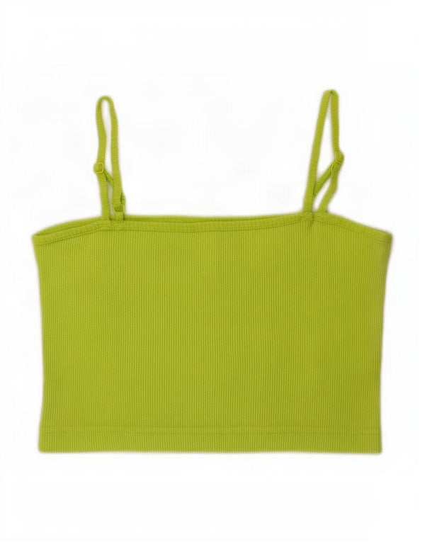 Canottiera corta Nike da donna UK 8 piccola in cotone verde