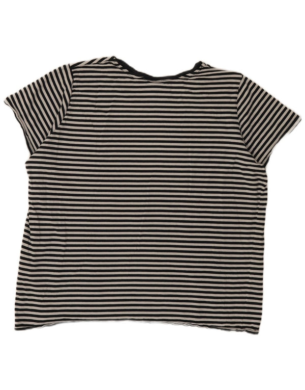 T-shirt da uomo Levi's Top 2XL cotone a righe blu navy