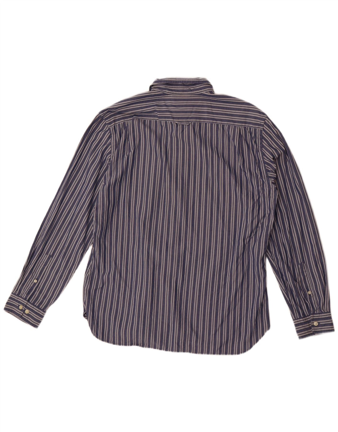 Camicia aderente da uomo Gant XL in cotone gessato blu navy