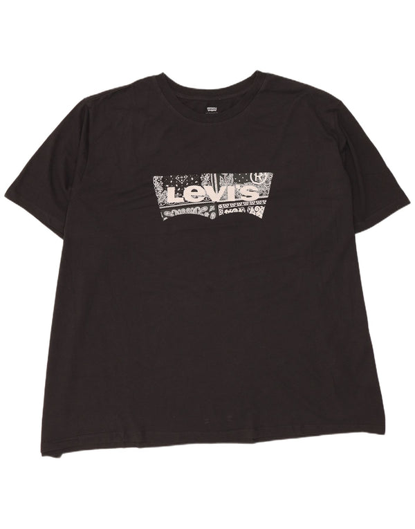 T-shirt grafica da uomo Levi's Top 5XL cotone nero