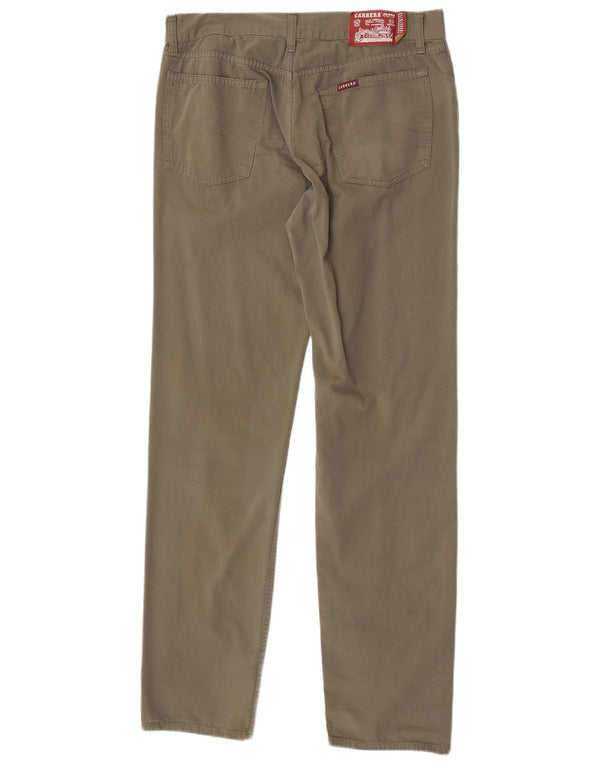 Pantaloni casual dritti da uomo Carrera W34 L32 cotone kaki