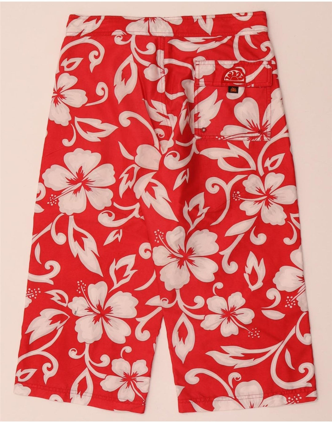 Pantaloni Capri da donna Sundek W32 L19 Poliestere floreale rosso