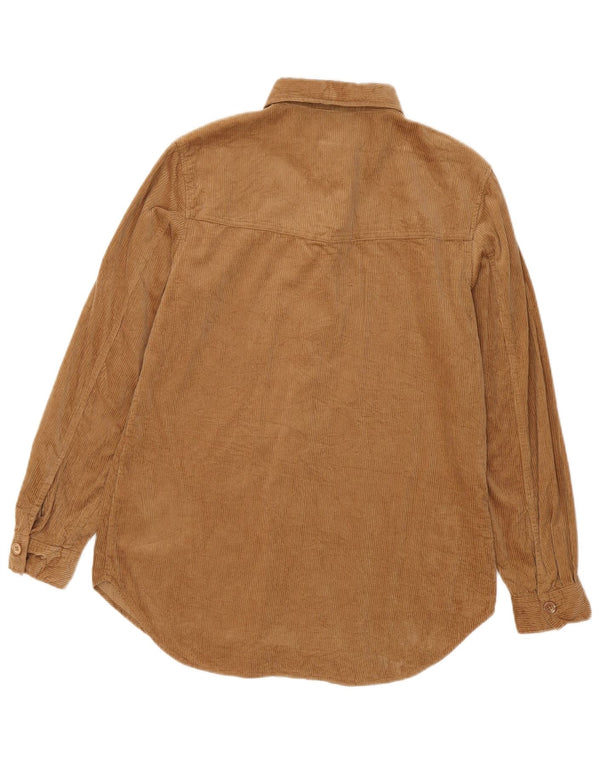 Camicia da donna oversize in velluto a coste Massimo Dutti EU 34 2XS Cotone marrone