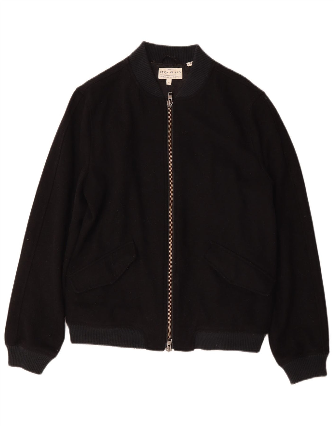 Giubbotto bomber da uomo Jack Wills UK 38 medio in lana blu navy