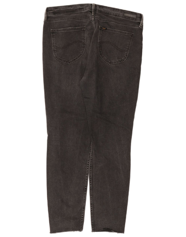 Jeans skinny effetto invecchiato Scarlett da donna Lee W32 L26 cotone grigio
