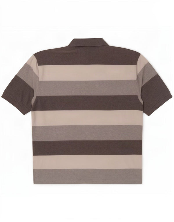 Polo da rugby da uomo Tommy Hilfiger 2XL in cotone a righe grigie