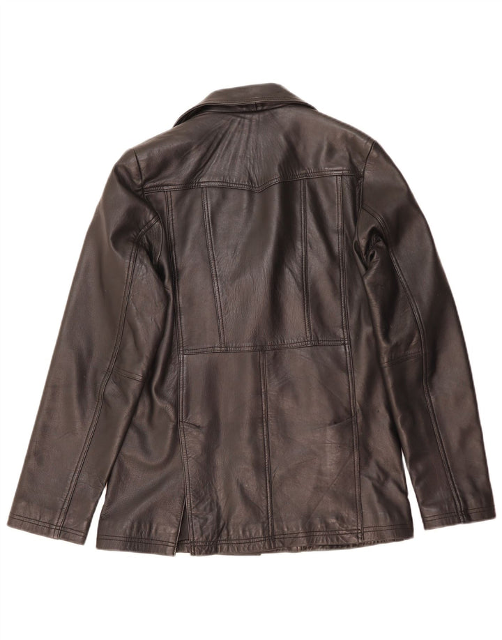 Giacca in pelle da uomo MDM UK 38 pelle nera media