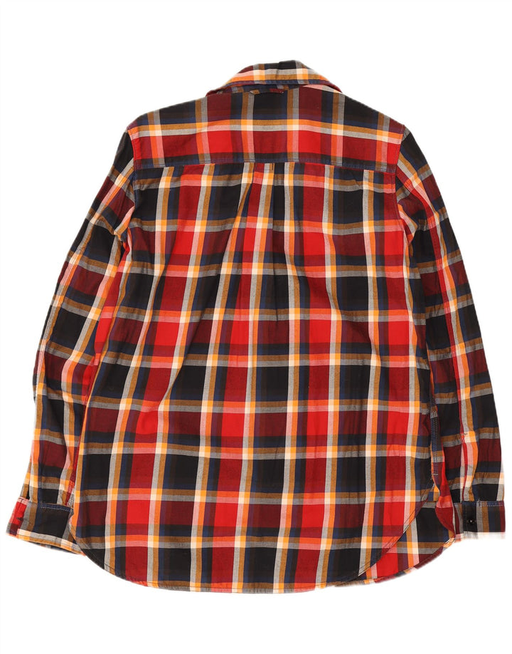 Camicia in flanella da uomo G-Star in cotone a quadri multicolore medio