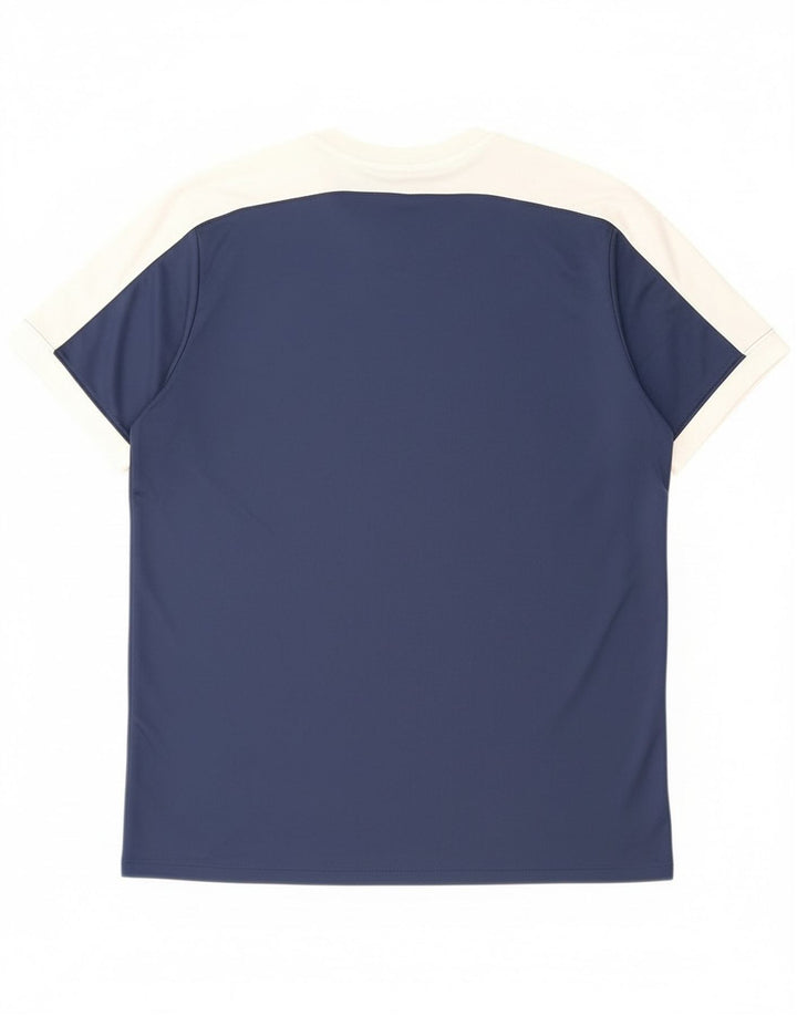 T-shirt Nike Dri Fit da uomo XL XL in poliestere color block blu navy