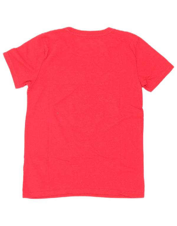 T-shirt grafica Hollister da donna Top UK 6 XS rosso cotone