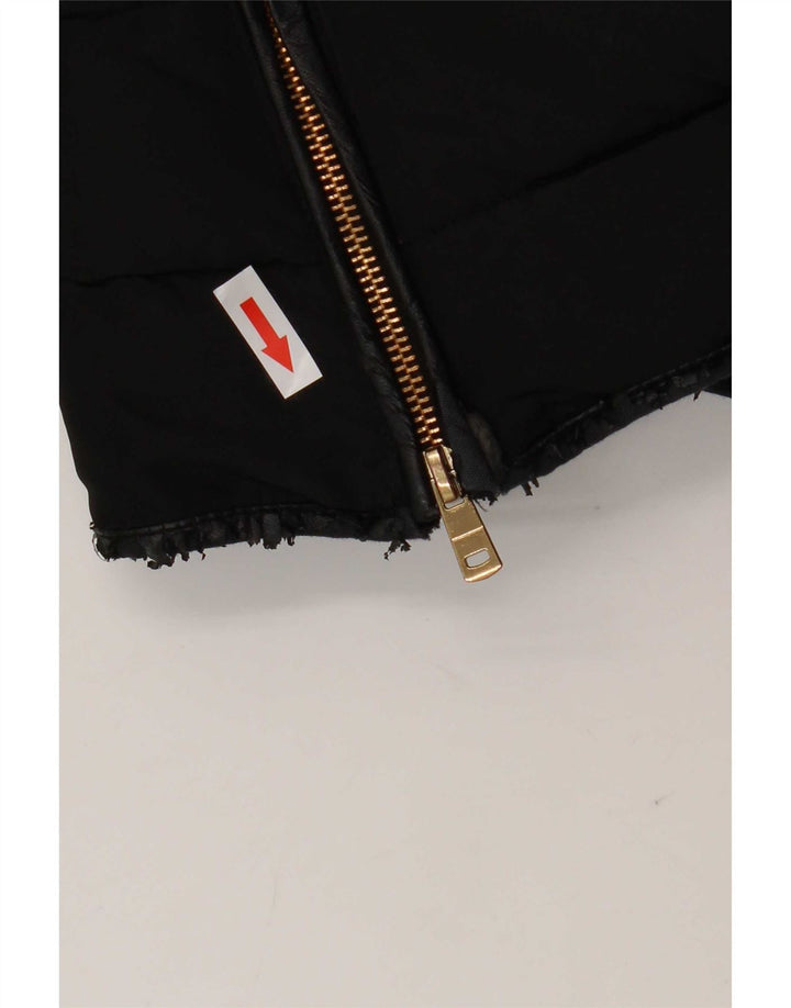 Giacca imbottita da donna Zara UK 18 XL poliestere nero