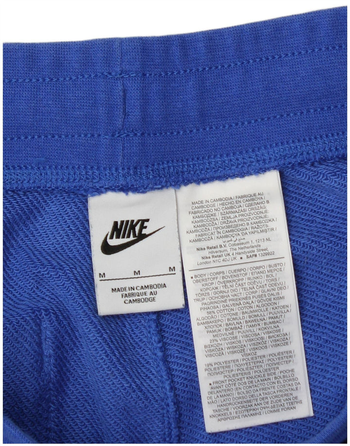 Pantaloncini sportivi grafici Nike da uomo in cotone blu medio