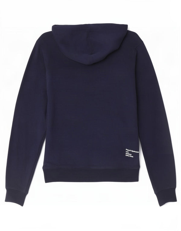 Felpa con cappuccio grafica classica da uomo Lacoste taglia 2 XS in cotone blu navy