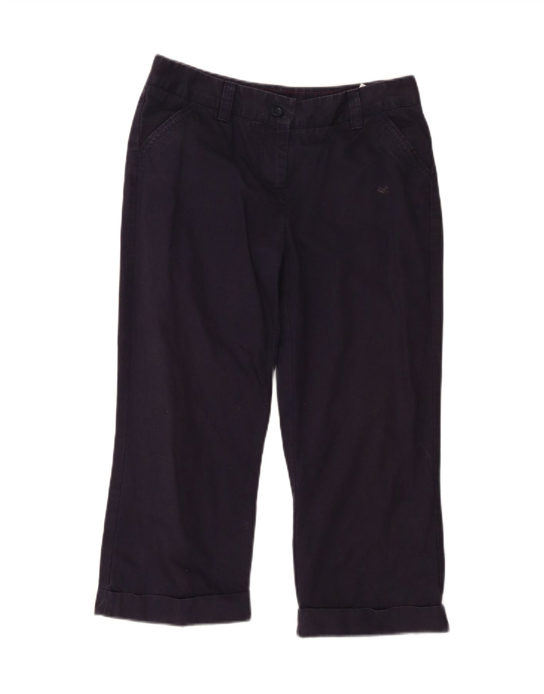 Pantaloni Capri da donna Marks & Spencer UK 10 Small W30 L21 Blu Navy