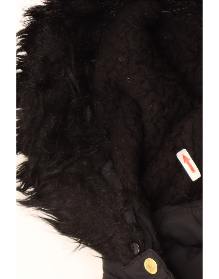 Cappotto imbottito con cappuccio Marks & Spencer per ragazze 12-13 anni in poliestere nero