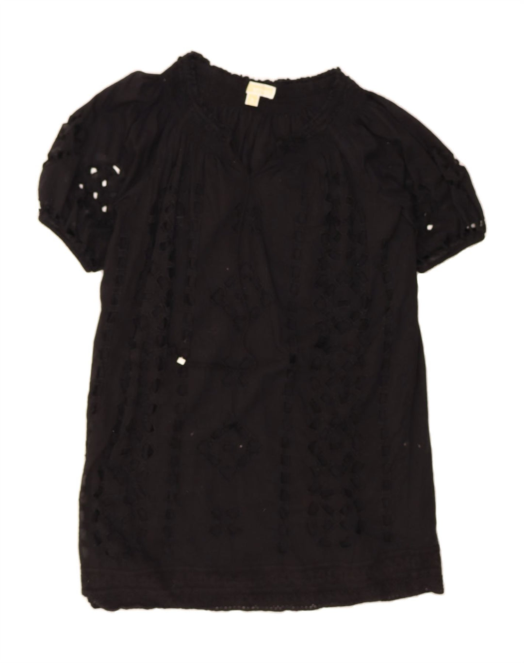 MICHAEL KORS Womens Basic Dress UK 14 Medium Black Cotton Vintage Michael Kors and Second-Hand Michael Kors from Messina Hembry 