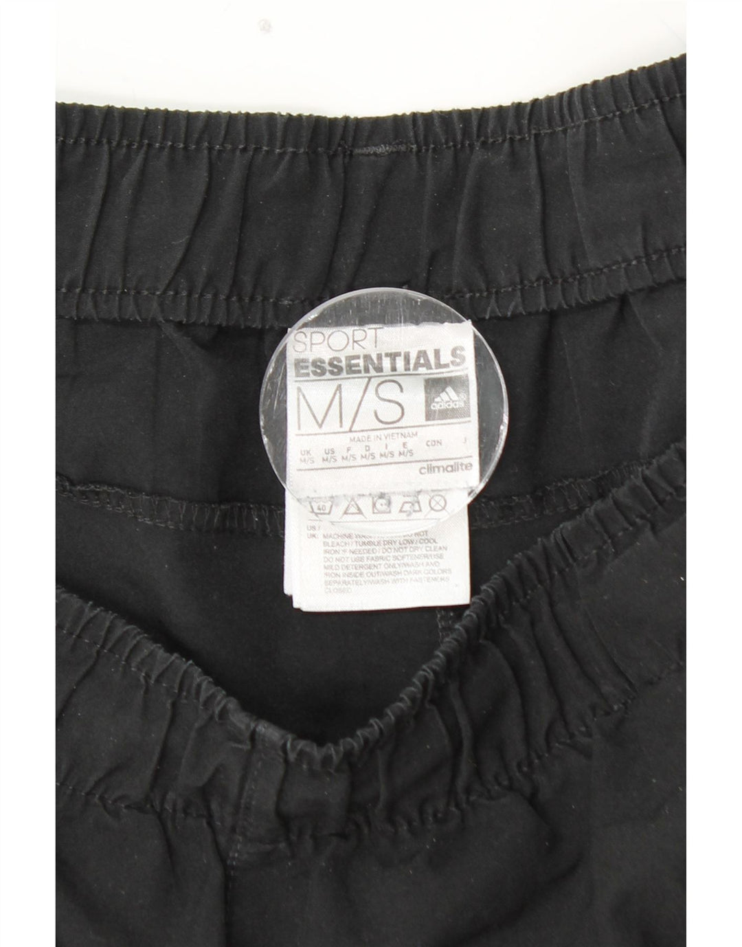 Pantaloni da tuta ADIDAS Climalite da uomo medio poliestere nero