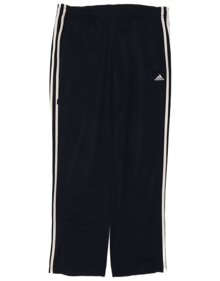 Pantaloni da tuta da uomo Adidas Small in poliestere blu navy