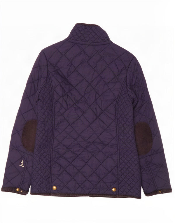 Joules Giacca trapuntata da donna UK 12 Medio Blu navy Cotone