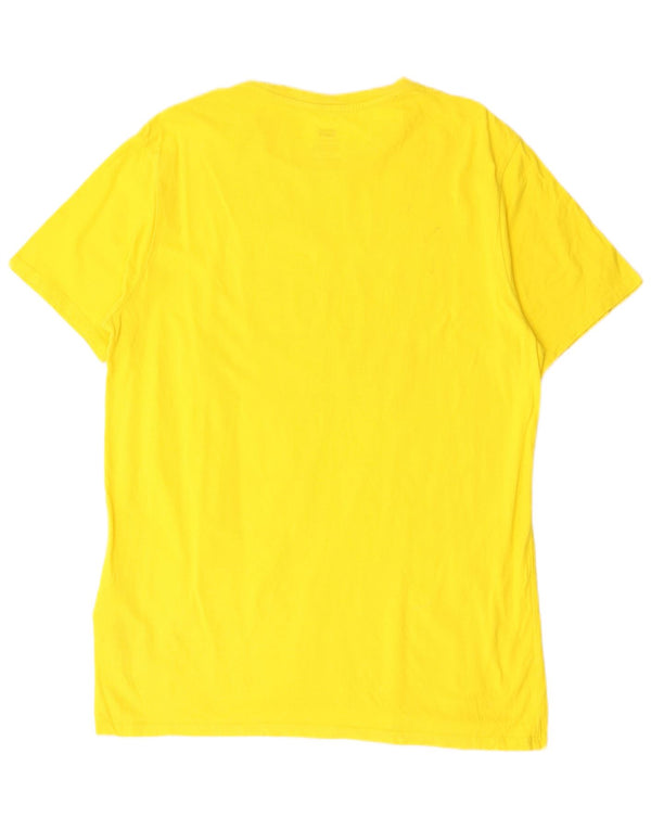 Levi's T-shirt grafica da uomo Peanuts Top grande in cotone giallo