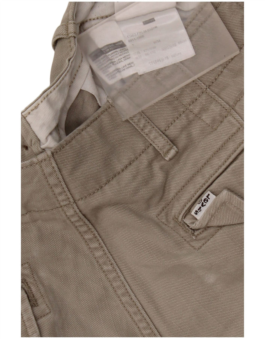 Pantaloncini cargo da uomo Levi's W34 Large in cotone grigio