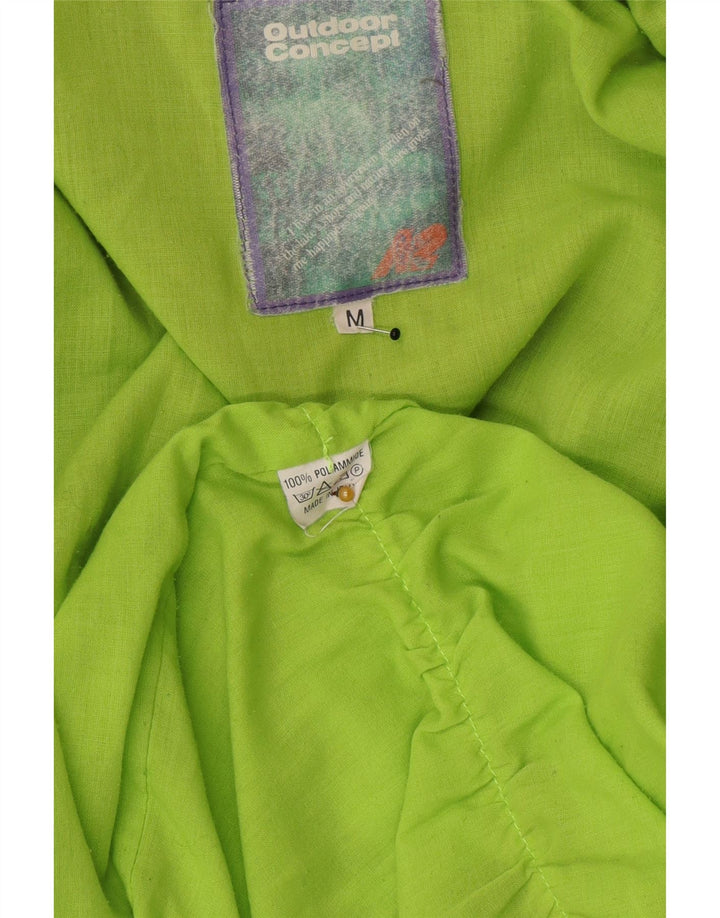 Giacca utilitaria vintage da uomo con cappuccio UK 38 Poliestere color block grigio medio