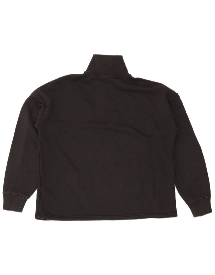 Felpa oversize da donna Adidas UK 10 piccola in cotone nero