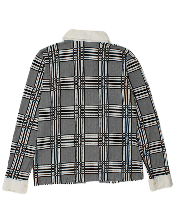 NARACAMICIE Camicetta doppiopetto da donna UK 14 Grigio medio a quadri