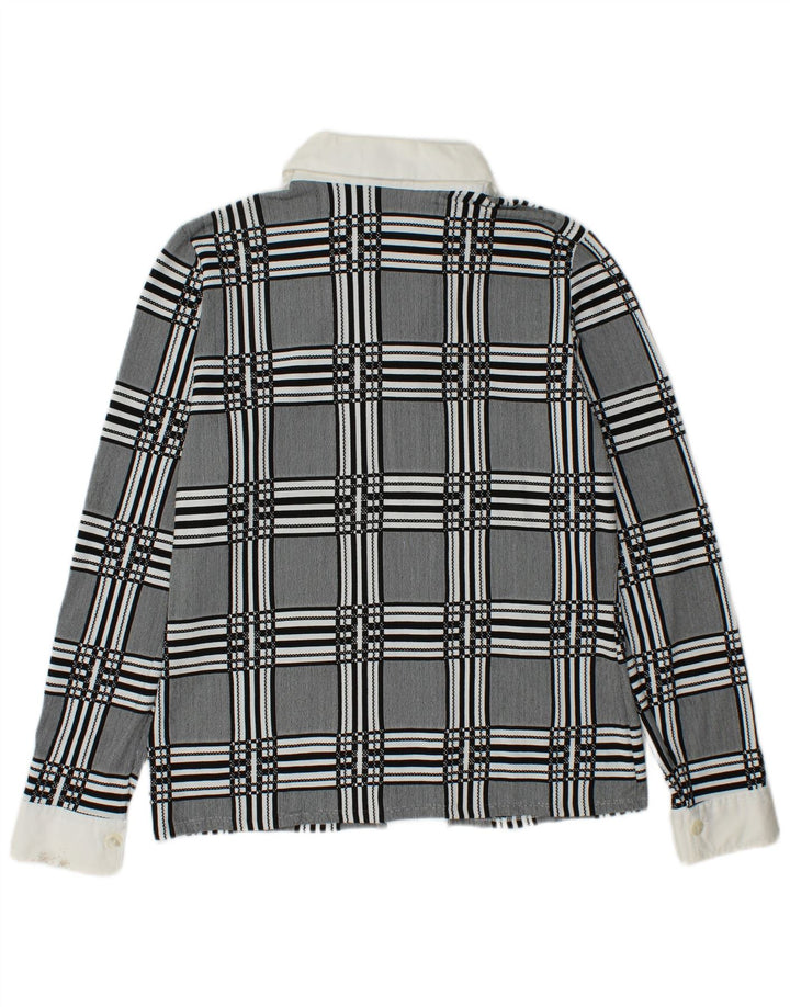 NARACAMICIE Camicetta doppiopetto da donna UK 14 Grigio medio a quadri