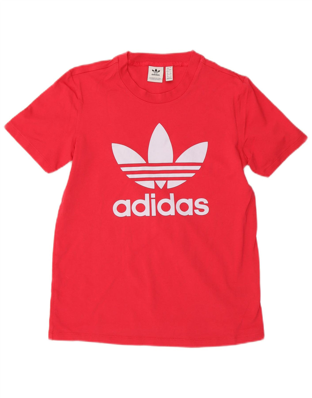 T-shirt grafica da donna ADIDAS Top UK 12 cotone rosa medio