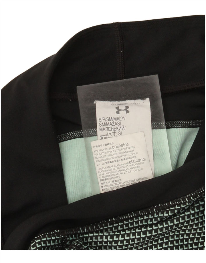 Leggings da donna Under Armour UK 10 Small Poliestere geometrico nero