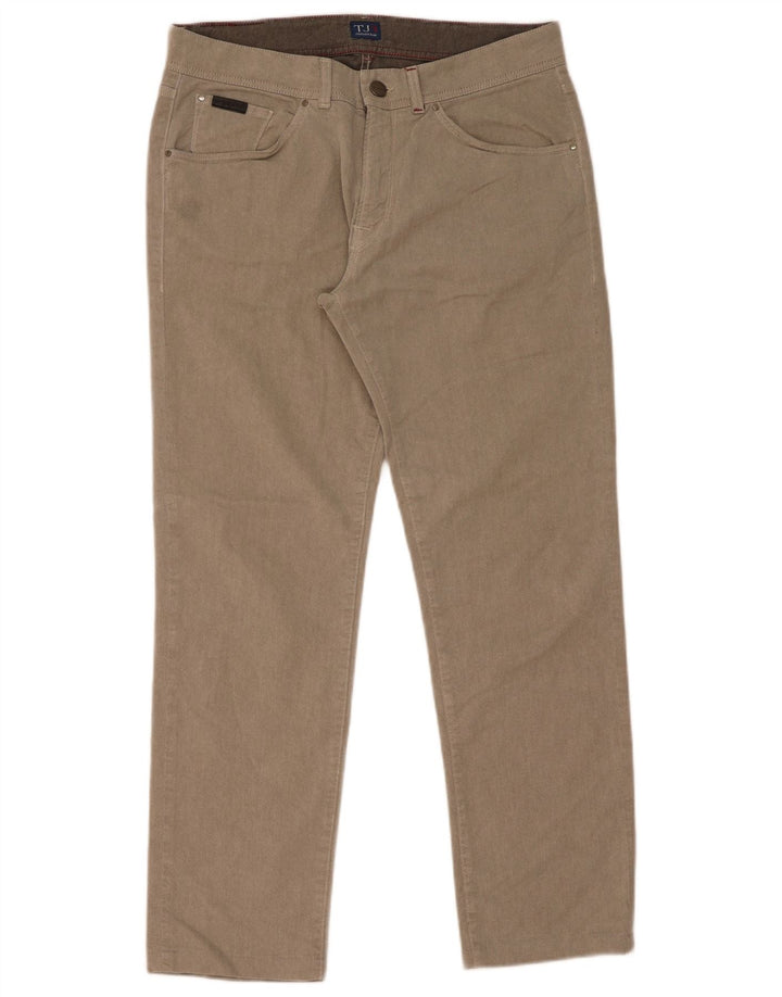 Jeans Straight Uomo Trussardi W36 L31 Cotone Beige
