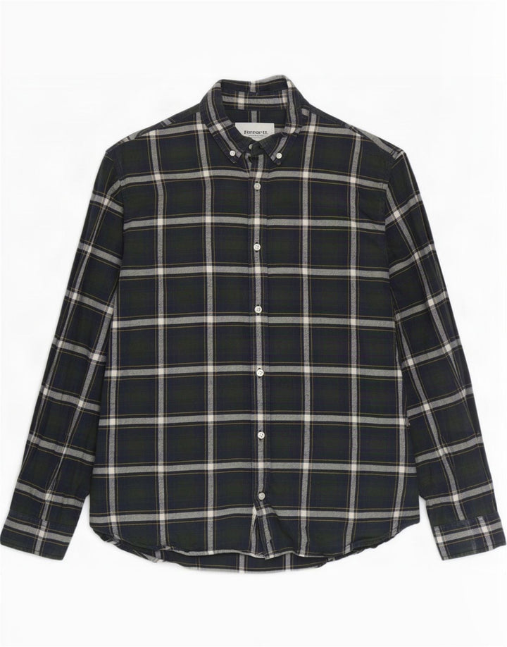Camicia Carhartt da uomo in flanella di cotone a quadri verdi grandi