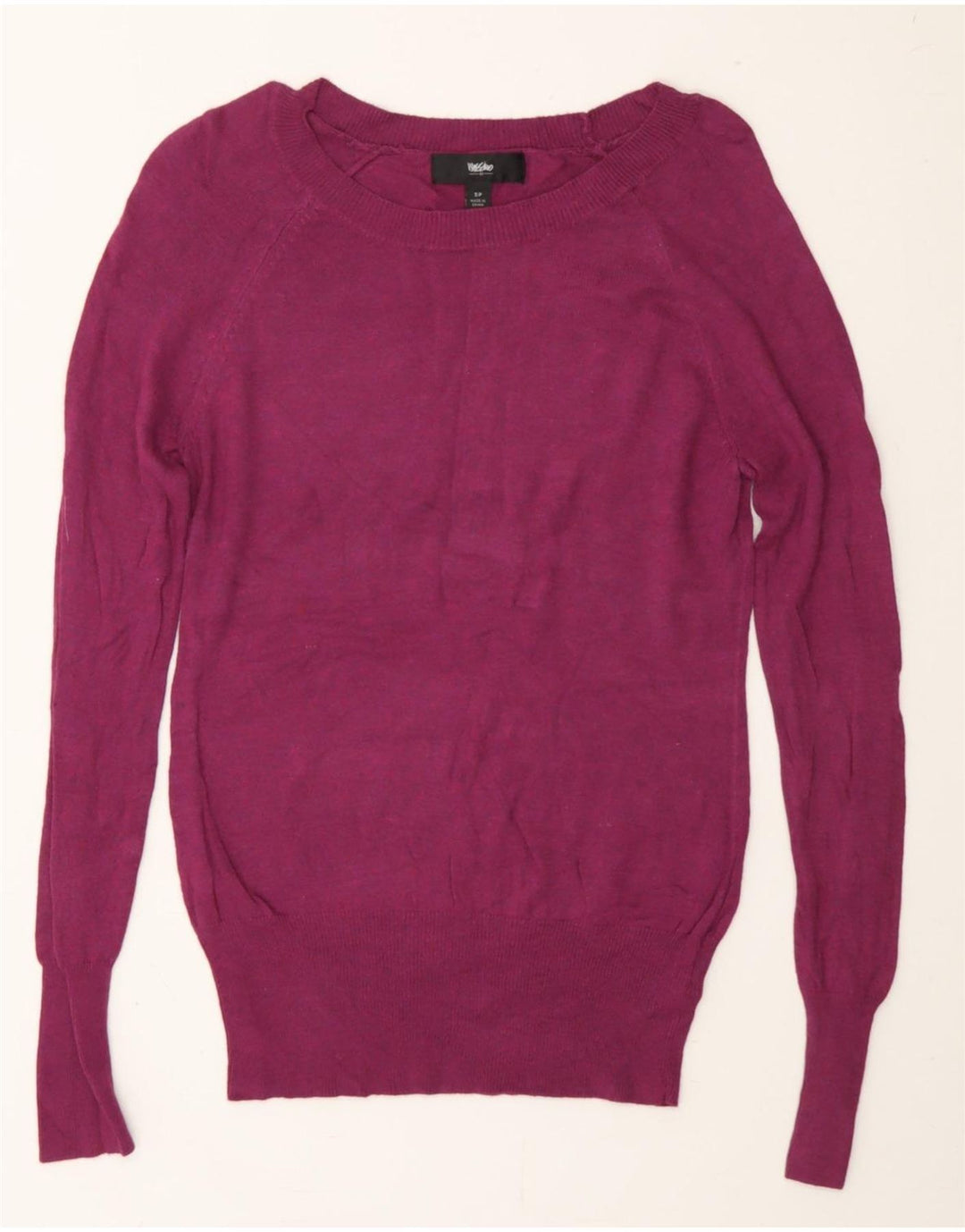 MOSSIMO Womens Boat Neck Jumper Sweater UK 10 Small Purple Nylon Vintage Mossimo and Second-Hand Mossimo from Messina Hembry 