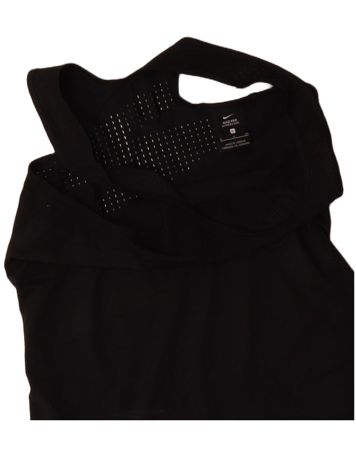 Canotta NIKE da donna UK 8 Small nera in poliestere