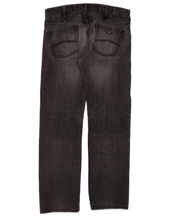 Jeans dritti da donna Armani W38 L32 Grigi